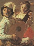 Hendrick Terbrugghen The Duet-l USA oil painting reproduction